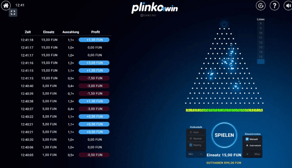 Wie man Plinko 1Win spielt