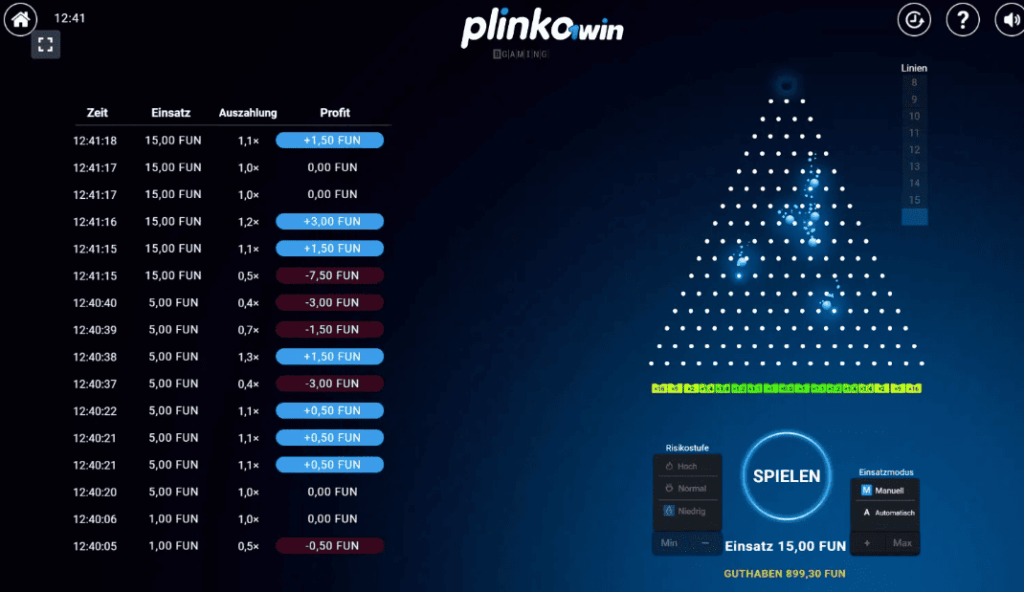 Wie man Plinko 1Win spielt